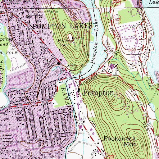 Topographic Map of Scenic Park, NJ