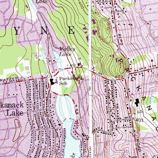 Topographic Map of Immaculate Heart of Mary School, NJ