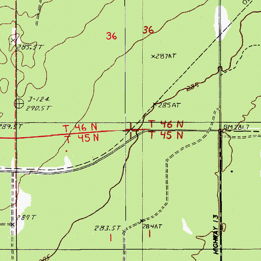 Topographic Map of Jenney Station (historical), MI