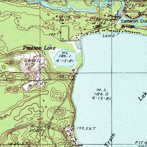 Topographic Map of Paulson House Historical Marker, MI