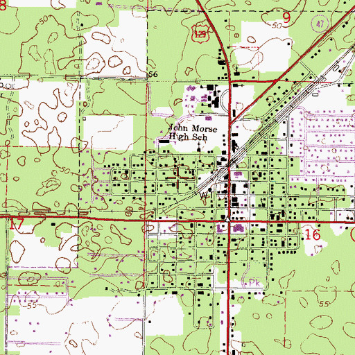 Topographic Map of Westside Church of Christ, FL