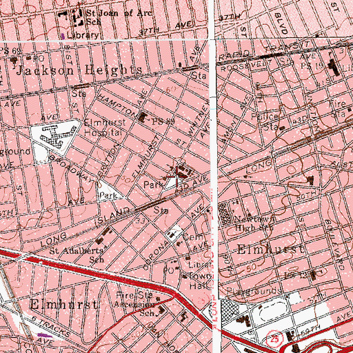 Topographic Map of Veterans Grove, NY