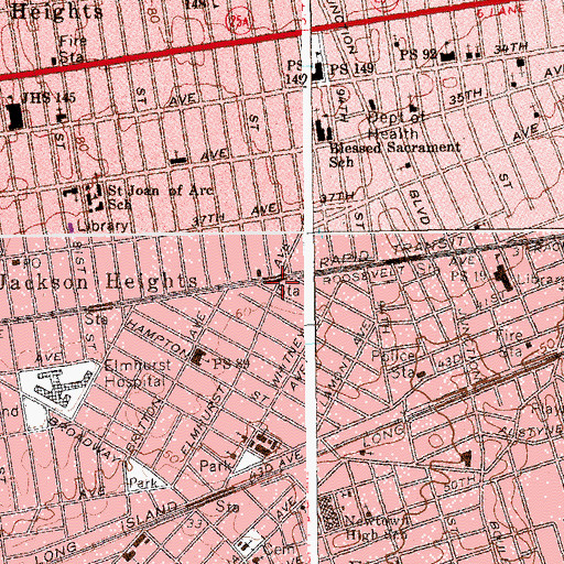 Topographic Map of Triangle 90, NY
