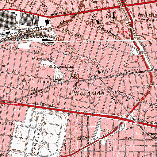 Topographic Map of Carl L Sohncke Square, NY