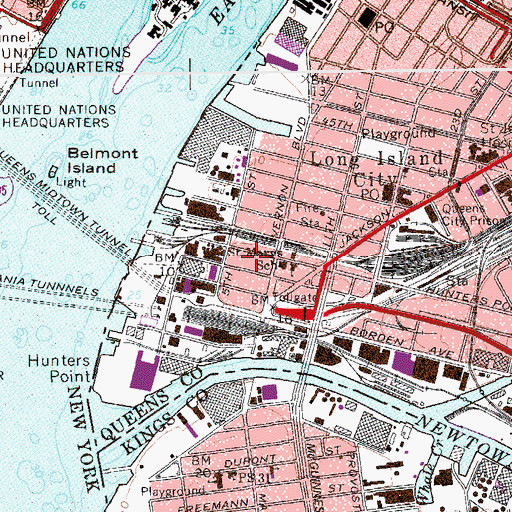 Topographic Map of Andrews Playground, NY