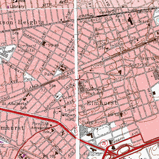 Topographic Map of Middleburgh Triangle, NY