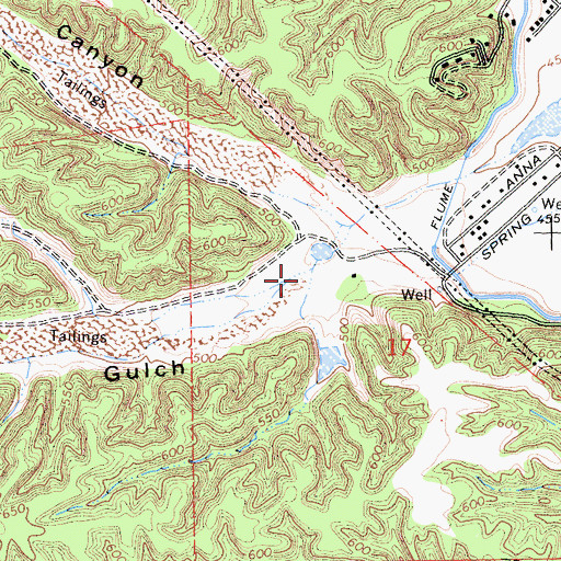 Topographic Map of Spring Gulch, CA