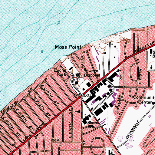 Topographic Map of Parkside Wastewater Treatment Plant, OH