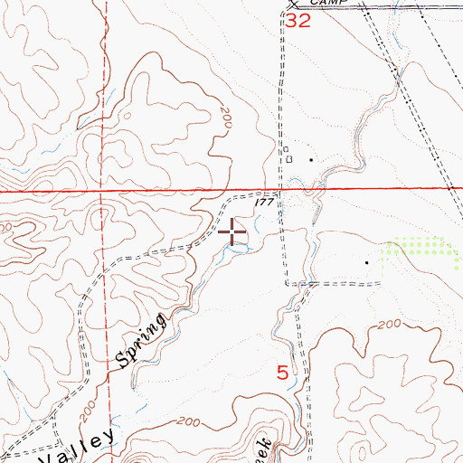 Topographic Map of Spring Valley, CA