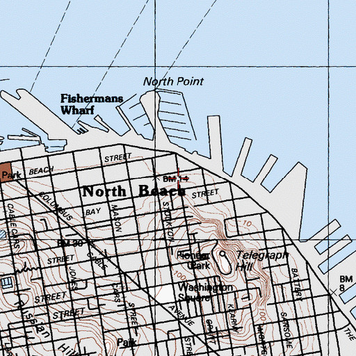 Topographic Map of Northpoint Water Pollution Control Plant, CA