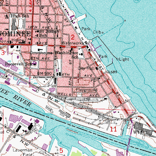 Topographic Map of Abundant Joy Church, MI