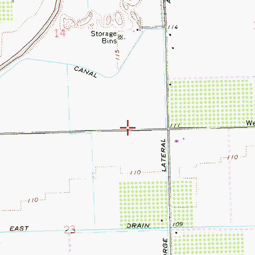 Topographic Map of Flint Lateral, AZ