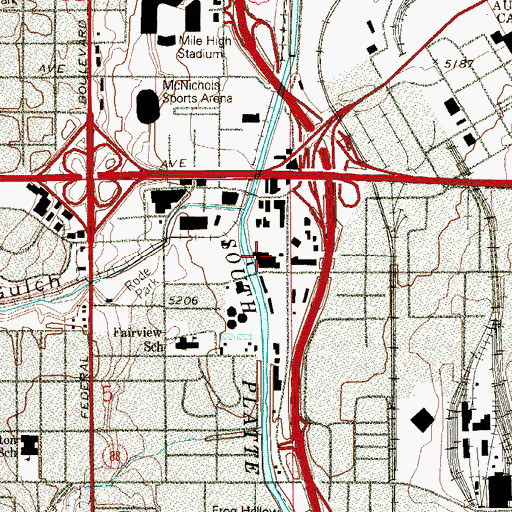 Topographic Map of Zuni Generating Station, CO