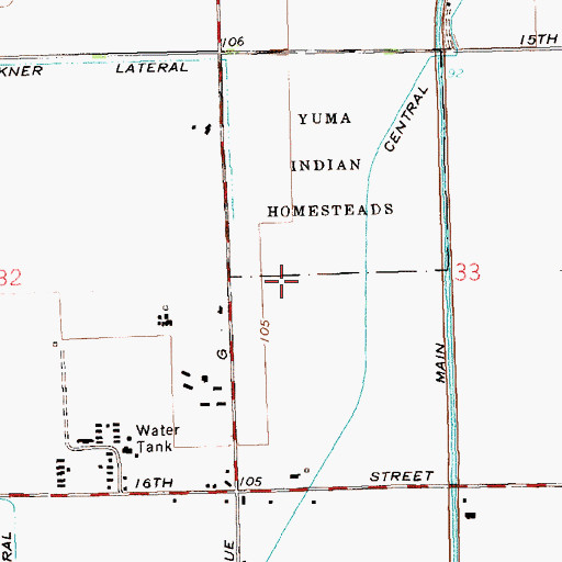Topographic Map of Franklin Lateral, AZ