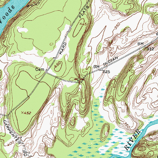 Topographic Map of School Number 8 (historical), NY