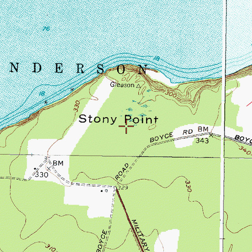 Topographic Map of Stony Point Rifle Range, NY