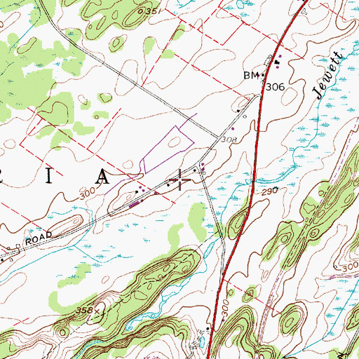 Topographic Map of School Number 14 (historical), NY