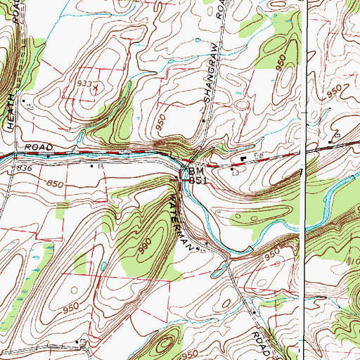 Topographic Map of School Number 4 (historical), NY