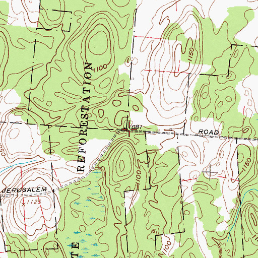 Topographic Map of School Number 6 (historical), NY