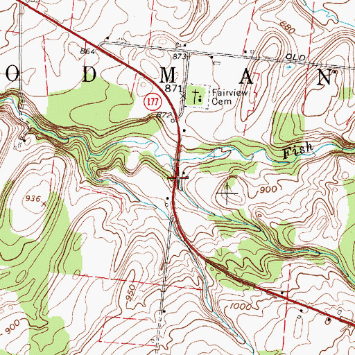 Topographic Map of School Number 8 (historical), NY