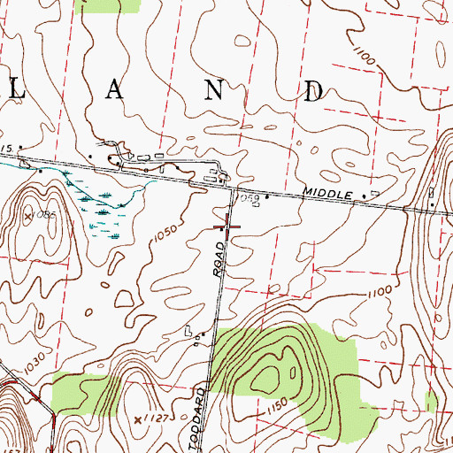 Topographic Map of School Number 4 (historical), NY