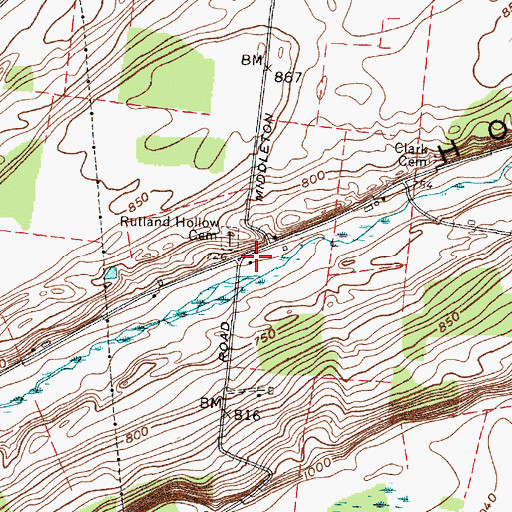Topographic Map of School Number 9 (historical), NY