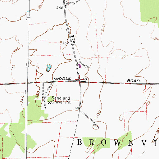 Topographic Map of School Number 10 (historical), NY