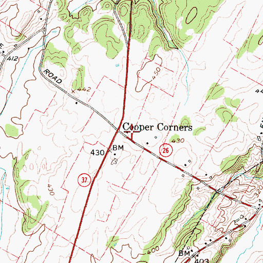 Topographic Map of School Number 12 (historical), NY