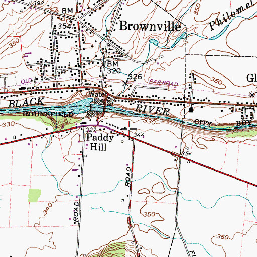 Topographic Map of School Number 15 (historical), NY