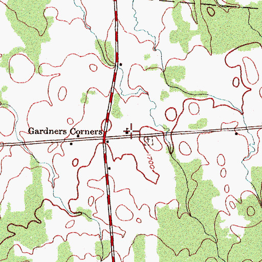 Topographic Map of School Number 1 (historical), NY