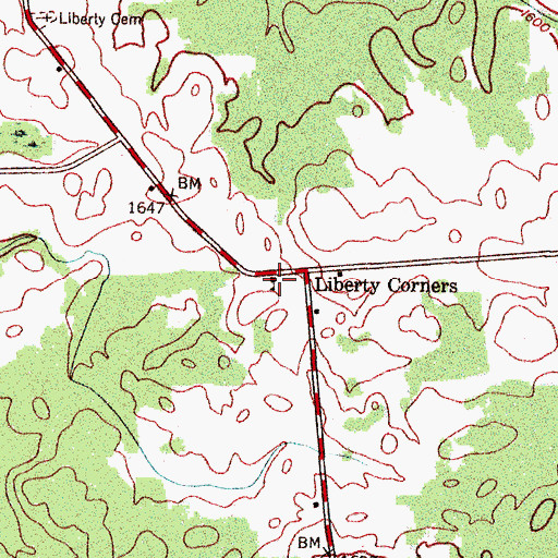 Topographic Map of School Number 2 (historical), NY