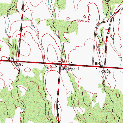 Topographic Map of School Number 9 (historical), NY