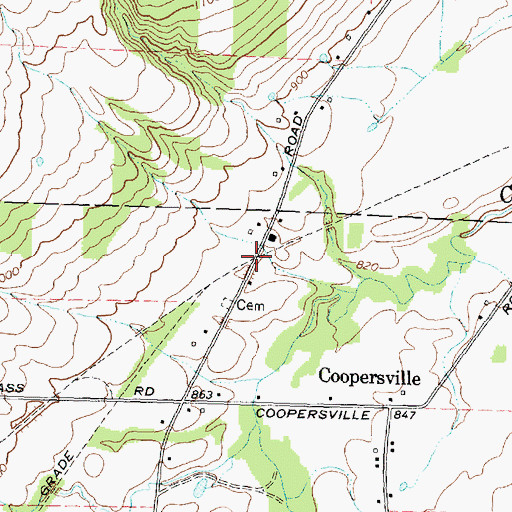 Topographic Map of Nunda Junction (historical), NY