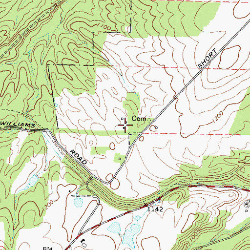 Topographic Map of Lewis (historical), NY