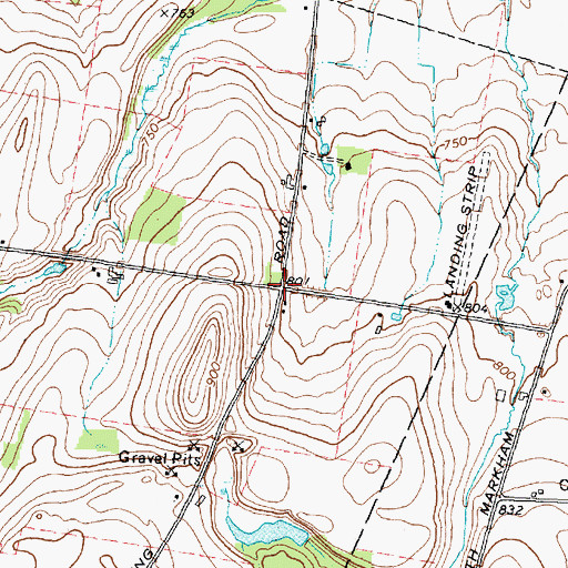 Topographic Map of School Number 8 (historical), NY