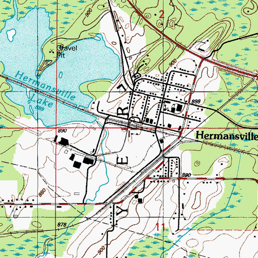 Topographic Map of IXL Historical Museum, MI
