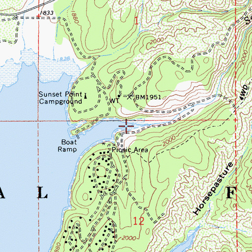 Topographic Map of Squaw Valley Creek, CA