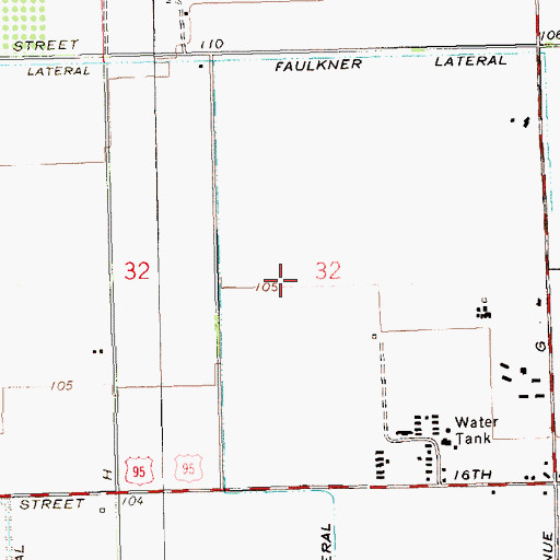 Topographic Map of Graham Lateral, AZ