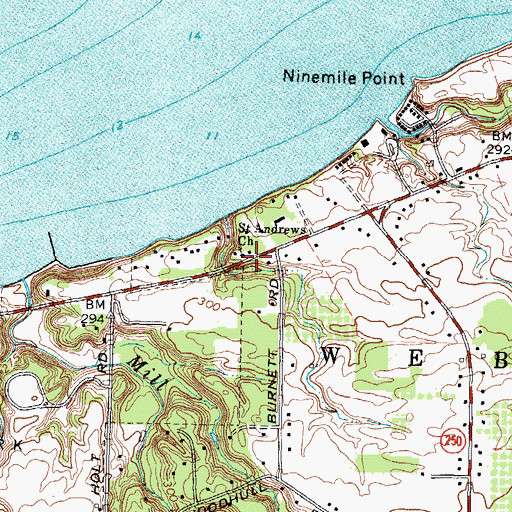 Topographic Map of School Number 9 (historical), NY