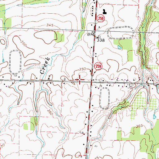 Topographic Map of School Number 2 (historical), NY