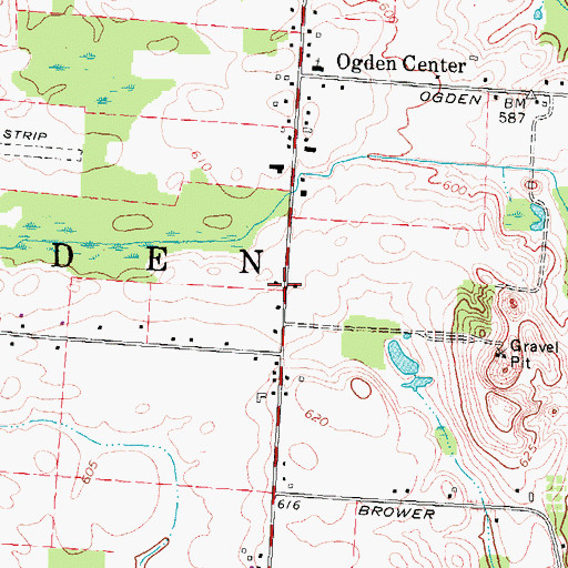 Topographic Map of School Number 5 (historical), NY