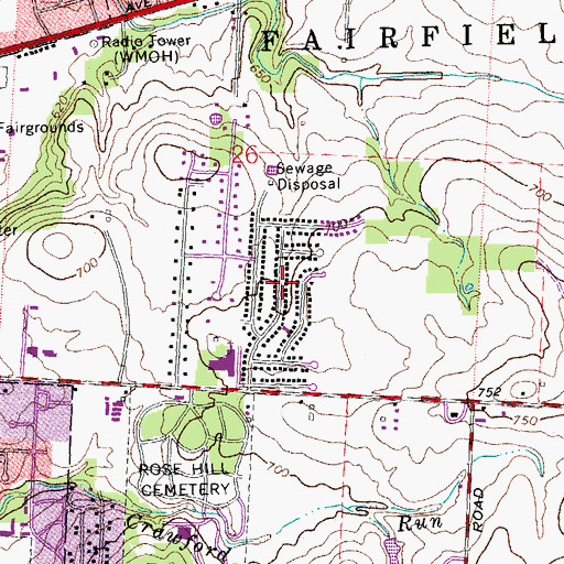 Topographic Map of Normandy Heights, OH
