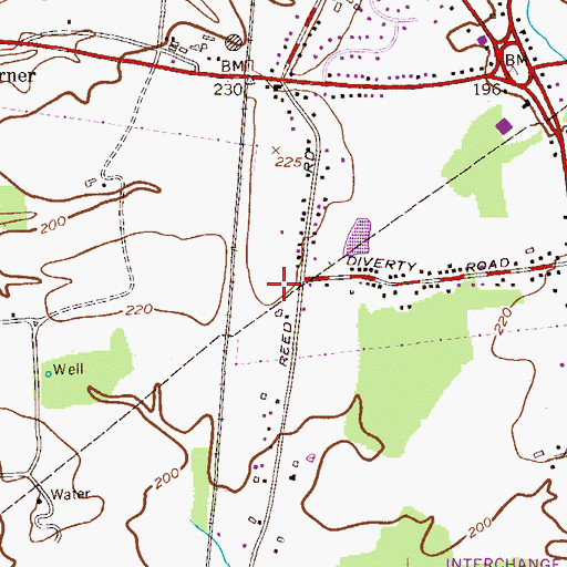 Topographic Map of Hopewell Valley Industrial Park, NJ