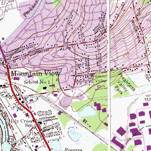 Topographic Map of Lakeland Unitarian Universalist Fellowship, NJ