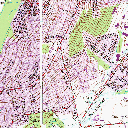 Topographic Map of Orthodox Church of the Holy Resurrection, NJ