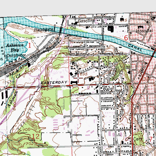 Topographic Map of Child Development Center, MI