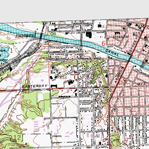 Topographic Map of Gate House, MI