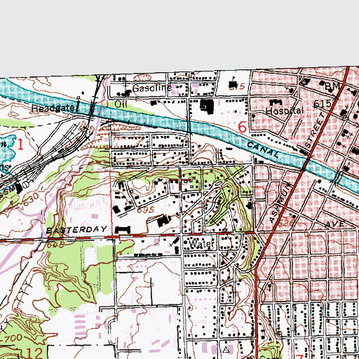 Topographic Map of Lukenda Alumni House, MI