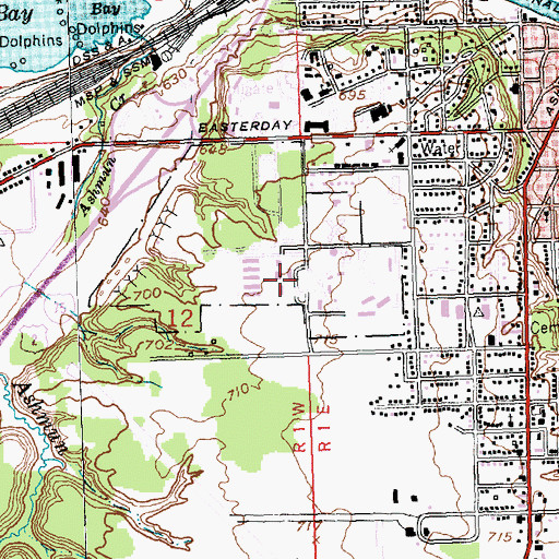 Topographic Map of Leno A Pianosi Maintenance Center, MI