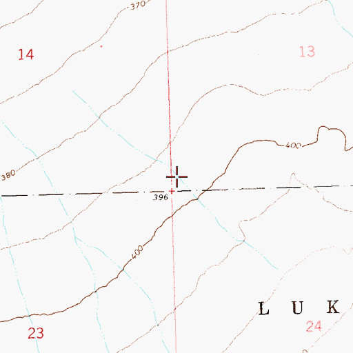 Topographic Map of Gypsum Mine, AZ